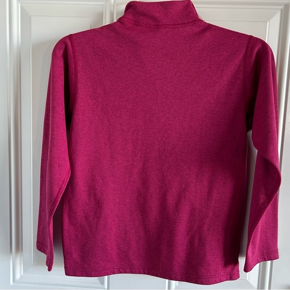 Patagonia Kids Capilene 3 Midweight Zip-Neck Pink Sz 10 - Picture 4 of 4